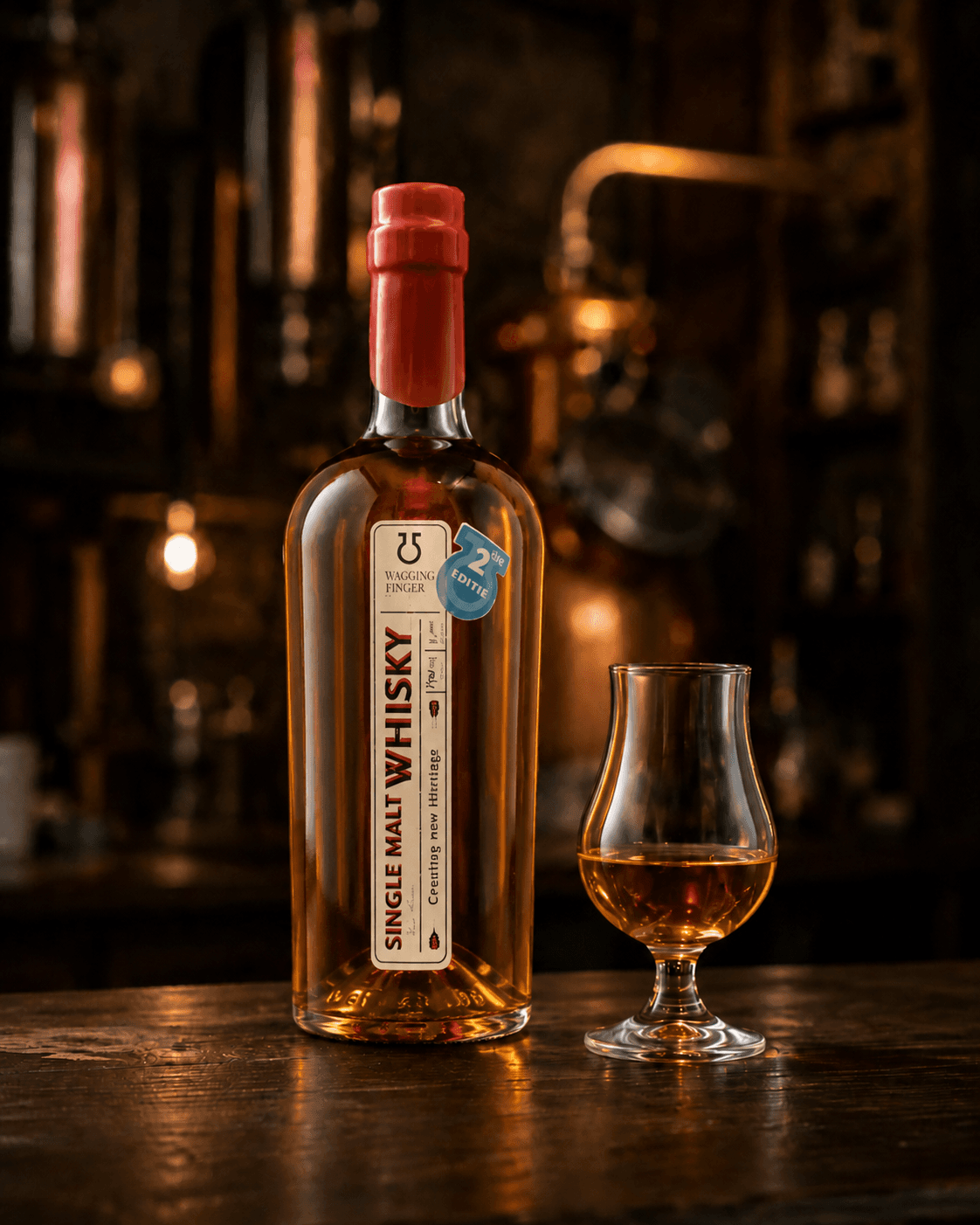 Wagging Finger Single Malt Whisky 2e editie — sfeer